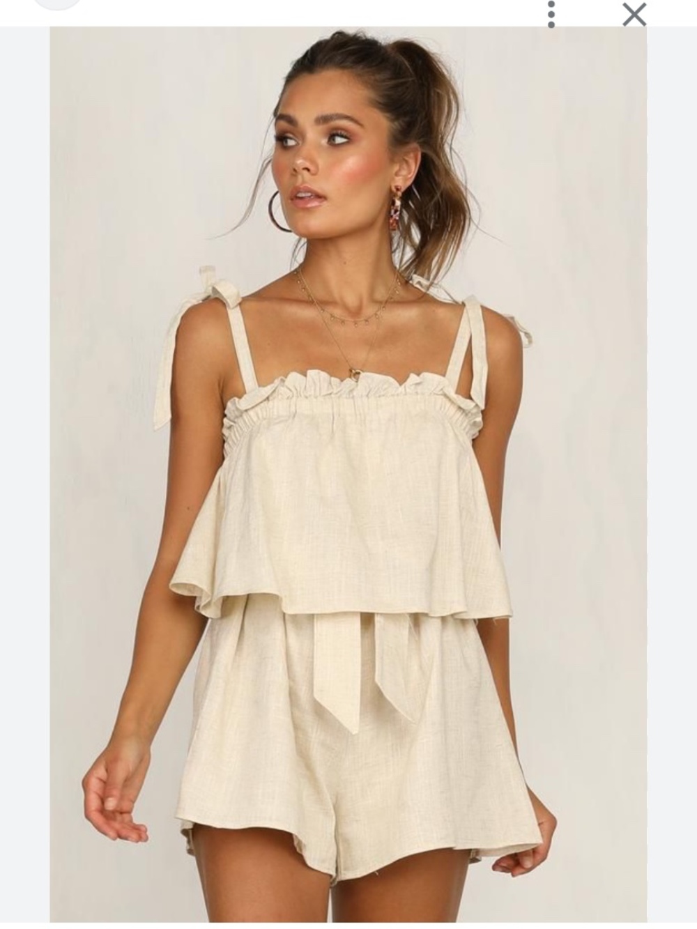 Princess Polly Linen Romper NWT